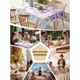 thumbnail image 5 of Purple Eucalyptus Table Cloth, Spring Botanical Plant Aesthetic Waterproof Tablecloth for Square Tables, Reusable Washable Fabric Table Cover for Restaurant Kitchen Dining Tables 54"x54", 5 of 6