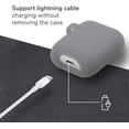 thumbnail image 4 of Janrevotw Airpods Case, Hard Shell Shockproof Earbud Protector With Keychain Kit For Apple Airpods 1 & 2 (Gray), 4 of 7