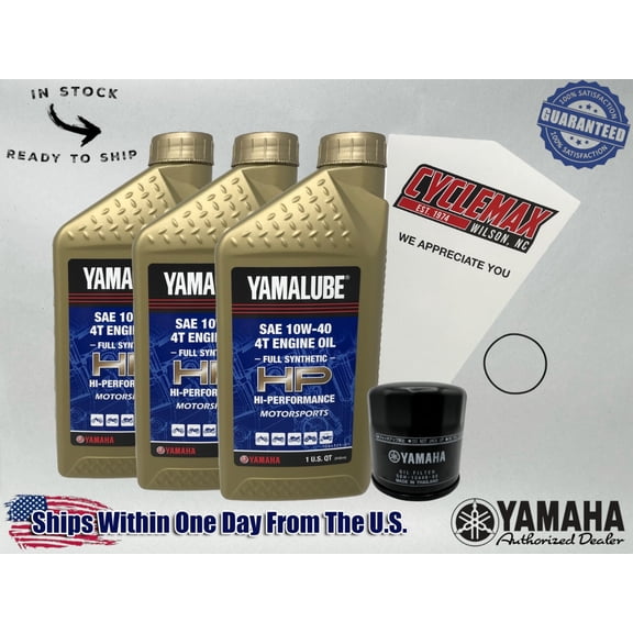 Cyclemax FS Yamalube Oil Change Kit fits 1995-2005 Yamaha WOLVERINE 350