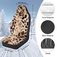 thumbnail image 7 of KUIFORTI Leopard print Automotive Seat Covers Elastic Fabrics Full Protection Two Front Only for Car Warm Auto Interior Cover Anti-Slip Universal Fit Most Cars Sedan SUV, 7 of 7