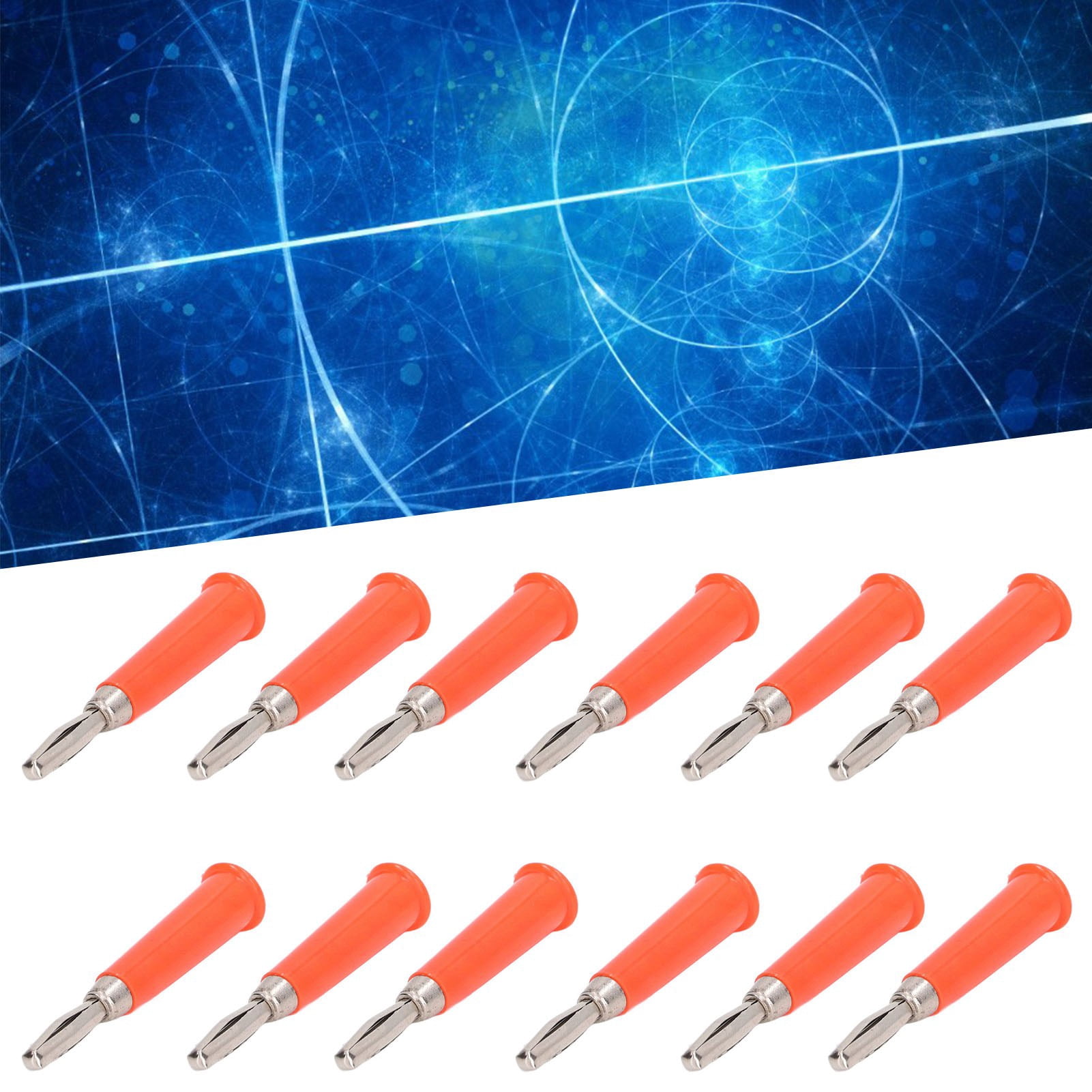 100 Fiches Banane 4mm – Connecteurs En Laiton Et ABS Pour Haut-Parleurs, Batteries, Tests Électroniques