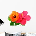 thumbnail image 1 of Hibiscus Flowers Wall Decal by Wallmonkeys Peel and Stick Graphic (24 in W x 15 in H) WM162143, 1 of 4