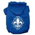 thumbnail image 3 of Pet Dog  Cat Hoodie Screen Printed, "Henna Fleur De Lis", 3 of 10