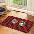 thumbnail image 2 of Zoowhale Dog Food Mat for Floors Absorbent,Quick Dry Cat Pet Feeding Placemats Non Slip for Dog Water Bowl, Pet Supplies for Dogs, Cats(40x60cm,Royal Tartan Plaid Argyle), 2 of 4