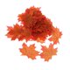 thumbnail image 1 of Paquete de 100 hojas artificiales de arce otoñal de seda para bodas y jardines. Rosa roja, 1 of 7
