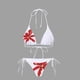 thumbnail image 4 of Trajes de baño para mujer, conjunto de traje de baño estampado de dos piezas a la moda para mujer, trajes de baño para mujer, trajes de baño para mujer, trajes de baño de moda de playa para mujer, 4 of 5