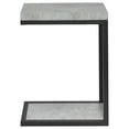 thumbnail image 4 of Beck Engineered Wood C-Shape Sofa Side Table Cement, 4 of 7
