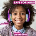 thumbnail image 5 of Move2Play Kidz Bop Wired Headphones for Kids | Microphone | 3.5mm Plug | Volume Limiting 85dB/94dB | Soft Pads | Adjustable | School Use | Gift 3 4 5 6 7 8+ Year Old Girls Boys Toddlers, 5 of 8