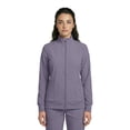 thumbnail image 2 of Natural Uniforms Women’s Zip-Front Warm-Up Jacket – 4-Way Stretch, Moisture-Wicking, Contemporary Fit–Medical Scrubs Jacket (Charcoal, Small), 2 of 7