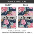 thumbnail image 4 of Spring Summer Multicolored Flower Leaves Garden Flag 12.5x18 Inch Double Side for Outdoor Courtyard Garden Decor Flowers Welcome Holiday Flag for Outside Decoration, 4 of 4