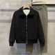 thumbnail image 4 of Cárdigan negro Polo Hombre Ropa Negocios Suéteres de punto para hombres Verde Estética Meme Lana Gruesa Invierno Prendas de punto Moda Venta Antiguo, 4 of 5