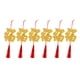 thumbnail image 1 of Decoraciones de año Nuevo chino, adornos colgantes rojos y dorados, colgante para el Festival de primavera, árboles, bonsái, decoración del hogar Fu personaje 6 piezas Salvador Colgantes Bonsai, 1 of 10