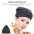 thumbnail image 3 of AURARMLET Grey Cotton Headband Bonnet Cap for Nighttime Hair Care and Comfortable Sleep, Portable and Soft, 3 of 6