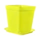 thumbnail image 1 of Inteprter Maceta cuadrada Color caramelo Macetas Orificio de drenaje Jardinería Horticultura Maceta con bandeja Jardín Balcón Jardín y Patio Amarillo, 1 of 6