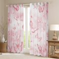 thumbnail image 2 of jejeloiu Kawaii Butterfly Blackout Curtains,Girls Pink Curtains Pack of 2 (38x45 Each),Fairy Tale Theme Window Curtains For Girls Teens,Ultra Soft Home Decor, 2 of 6