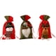 thumbnail image 3 of sweethay 3 uds. Bolsa de regalo de Papá Noel, bolsa de lino para dulces, bolsa con cordón crujiente de copo de nieve, decoración navideña Kits de decoración para fiestas, 3 of 6