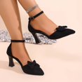 thumbnail image 2 of Jane Wardrobe Women’S Patent PU Mary Jane Pumps, Square Toe Ankle Strap Block Heel Dress Shoes, Comfortable Low Chunky Heel Casual Party Heels, 1 Pair, Sizes 35 Through 42, 2 of 7