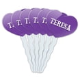 thumbnail image 1 of Teresa Heart Love Cupcake Picks Toppers - Set of 6, 1 of 1