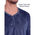 thumbnail image 4 of MINTREUS Mens Flannel Pajamas Set 2 Piece Long Sleeve Pjs Pijama Fleece Winter Henley Neck Lounge Sets Sleepwear with Pockets, 4 of 9