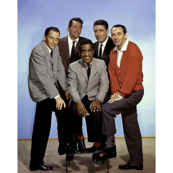Sinatra And Dean Martin And Peter Lawford And Sammy Davis Jr. And Joey Bishop In Ocean's Eleven 24X36 Classic Hollywood Poster