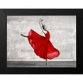 thumbnail image 2 of Haute Photo Collection 14x12 Black Modern Framed Museum Art Print Titled - Ballerina in Red, 2 of 5