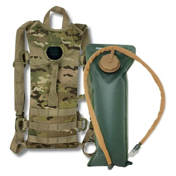 Genuine US Military GI (100 Oz.) MOLLE Hydration with Imported 3L/100 Oz. Bladder Multicam