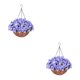 thumbnail image 2 of Matsuzay Cestas de flores colgantes exquisitas y de moda para colgar en la decoración del patio del hogar ahorra espacio azul 65cm 2Conjunto, 2 of 6
