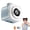 Blue, variant on SharkTRUE Portable Mini Handheld & Neck Fan with Speed Cooling,USB Rechargeable Camera Design Portable Fan,Pocket Personal Fans for TravelSummerConcertsLash, Gifts for Women
