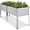 Silver, variant on Best Choice Products 72x24x30in Non Toxic Elevated Galvanized Metal Garden Bed Corner Protectors - Royal Red