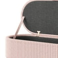 thumbnail image 4 of Christopher Knight Home 43" Modern Storage Ottoman Bench, Corduroy Upholstered Lift-Top Seat, Pink, 4 of 9