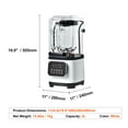thumbnail image 6 of BENTISM Professional Blender Commercial Countertop Blenders 68 oz Smoothies Shakes, 6 of 9
