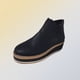 thumbnail image 1 of Zapatos de mujer Botines de tacón de cuña Cremallera lateral plana Punta redonda Color sólido Botas de plataforma desnuda Wmkox8yii sa2367, 1 of 5