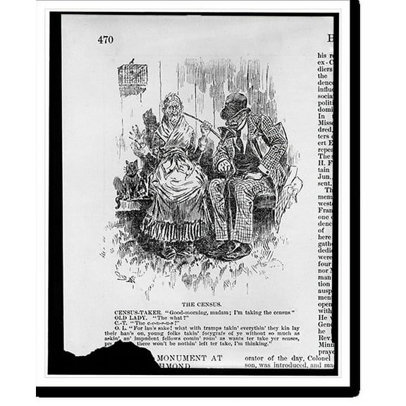 Historic Print, The Census, 16" x 20"