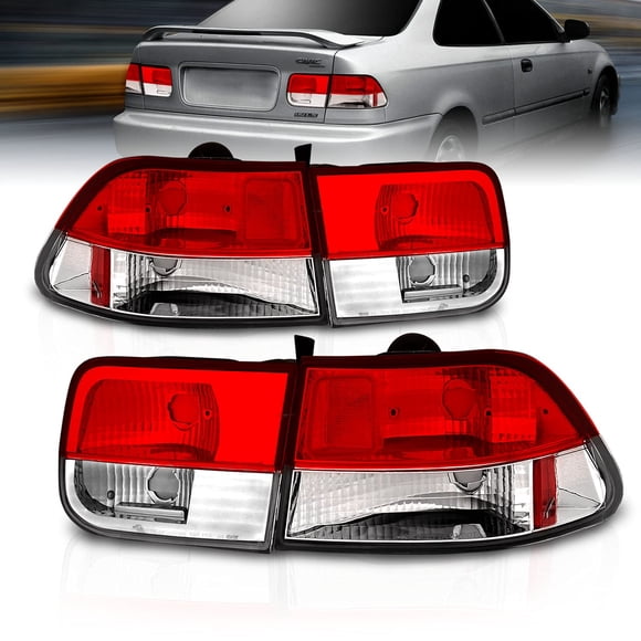 Juego de Luces Traseras de Freno AmeriLite para Honda Civic Coupé 96-00