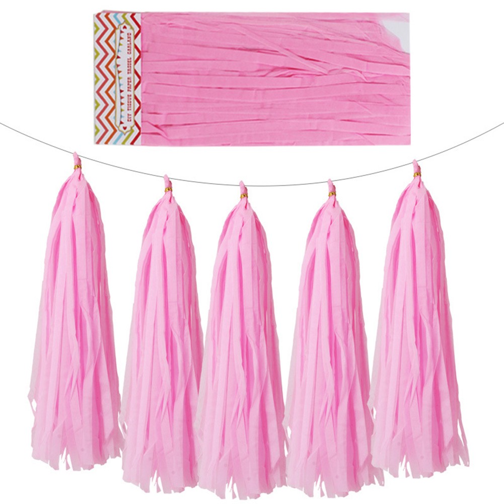 GLFILL Colourfull Tissue Paper Tassel Garland Bunting Wedding Birthday