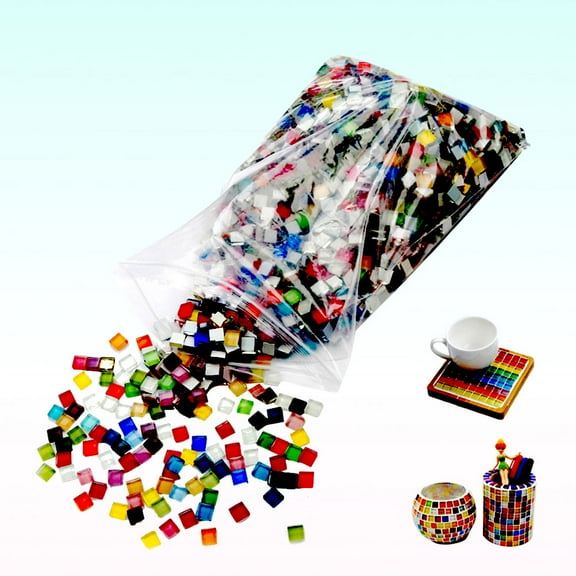 HONMEET 200pcs Mosaic Kit for Adults and Kids Arts and Crafts Assorted for Home Decoration
