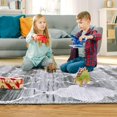 thumbnail image 6 of Washable Area RugMoroccan Entryway Rug Area Rug Stain Resistant Non-Slip Accent Rug Distressed Trellis Floor Carpet for Indoor Front Entrance Kitchen Bathroom, Navy, 2' x 3', 6 of 9