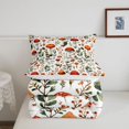 thumbnail image 5 of Homewish Botanical Mushrooms Queen Comforter Set,Wild Fungus Plant Comforter Sets Queen,White Red,Reversible,3-Piece,1 Comforter and 2 Pillowcases, 5 of 7