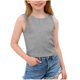 thumbnail image 1 of Camiseta de tirantes de cuello redondo para niños, primavera y verano, color liso, mangas abullonadas, manga corta, cuello redondo, camiseta para niños, camiseta de poliéster para niños., 1 of 6