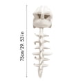 thumbnail image 2 of 29.5" Spinosaurus Plush Dino Outfit, Outfit Halloween Fun Dinosaur Skeleton Plush Costume with Spine Extension for Parties, Wearable Dino Skeleton Plush (Pink), 2 of 4