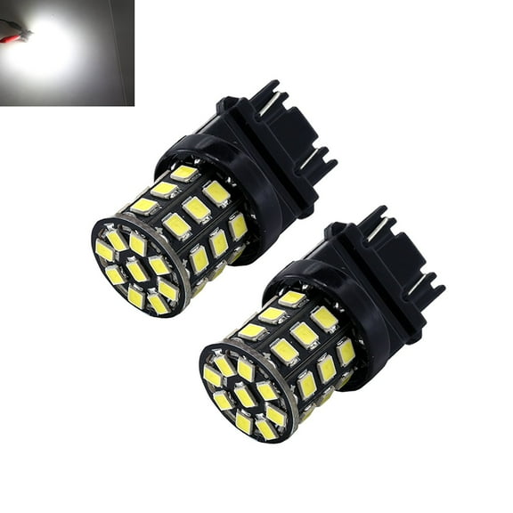 3157 White High Power 2835 Chip 33-LED Turn Signal/Brake/Tail/Reverse/Parking Light Bulbs (3157, White)
