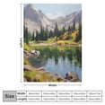 thumbnail image 4 of Shiartex Mountain Lake Trees Print Throw Blanket for Bed Couch Car Kids Adults All Seasons Gifts 60x80in, 4 of 6