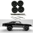 thumbnail image 6 of STARTIST 4 Pieces RC Car Wheels and Tires RC Alloy Car Accessories Replacement Wheels Model RC Upgrade Part for 1:64 Scale Spare Parts Black C, 6 of 8