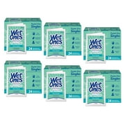 6 Pack Wet Ones Sensitive Skin Hand Wipes Unscented Individually Wrapped 24 Each