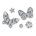 thumbnail image 1 of 1pc Rhinestone Chest Drill Sticker Decorative Body Gem Sticker Butterfly Crystal Tattoo Sticker Party Makeup Sticker, 1 of 4