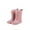 Pink, variant on Gelikeya Boys Rain Boots Waterproof Outerwear Rain Boot Little Girl School Shoes Work Boots (Rainwear, Brown, 18-24 Months)