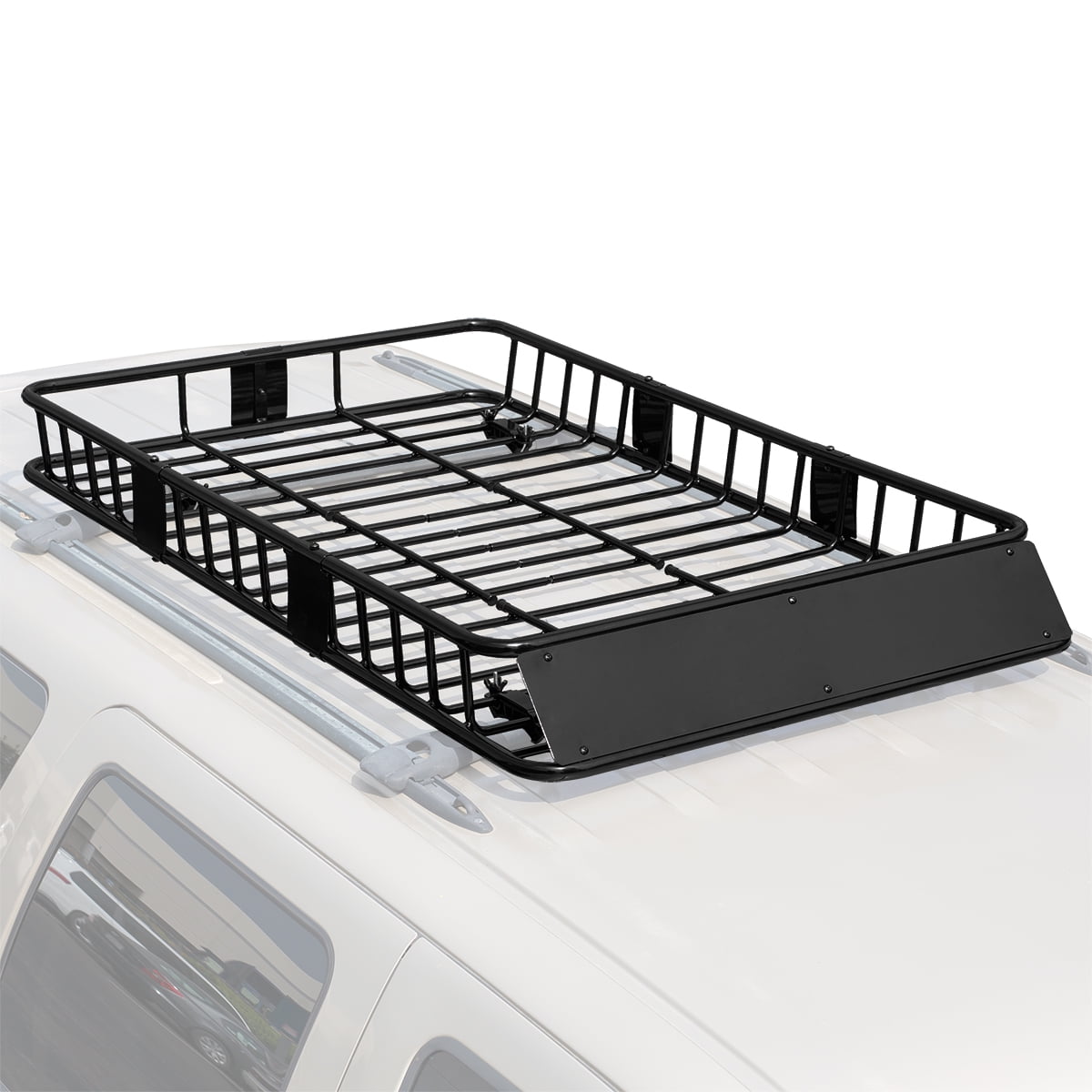 64" Universal Black Roof Rack Cargo with Extension Car Top Luggage