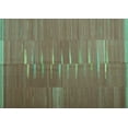 thumbnail image 1 of Ahgly Company Indoor Rectangle Oriental Turquoise Blue Traditional Area Rugs, 2' x 5', 1 of 4