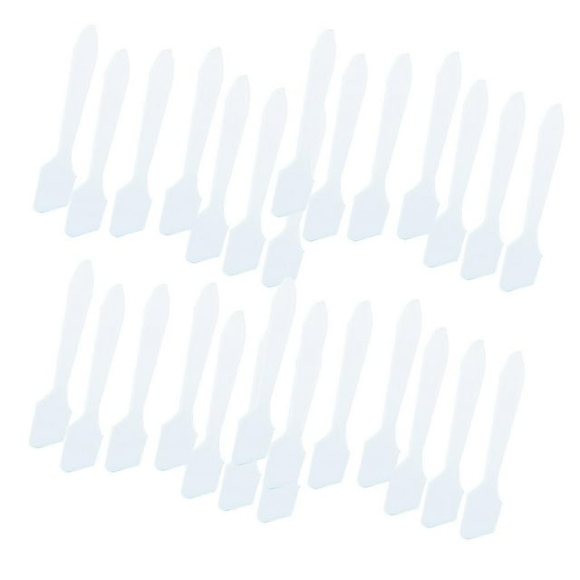 Cucharas de mascarilla de Plástico 100 piezas Yinane Mini espátula cosmética Blanco