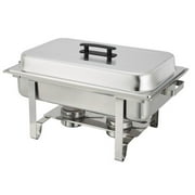 Winco Newburgh Economy Full Size Stainless Steel Chafer, 8 qt. | 1 Each